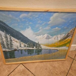 24" X 31" Framed Painting Andrew Wyeth 'First Snow'